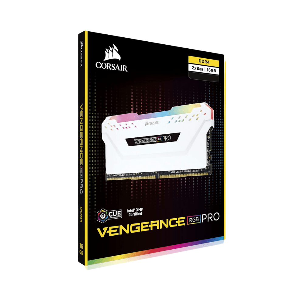 Corsair Vengeance RGB Pro SL 3600 DDR4 White PC Memory RAM