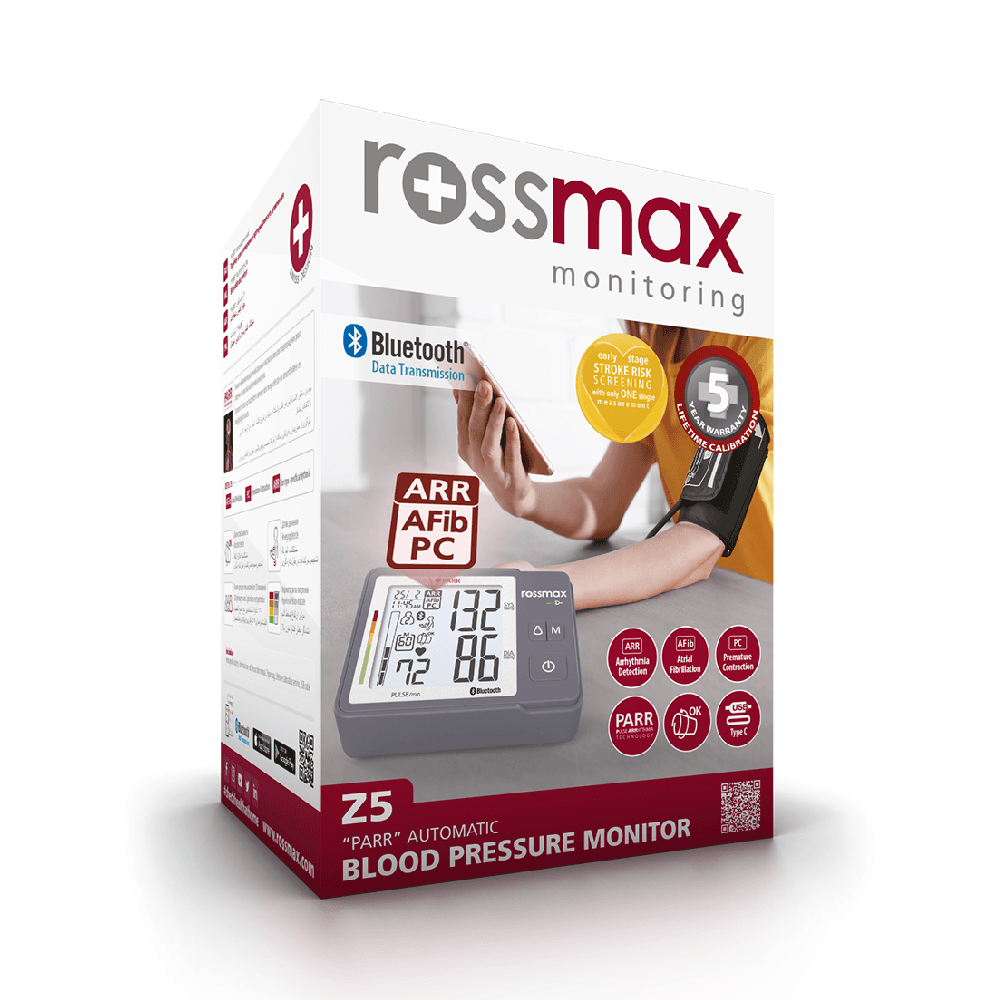 Rossmax Parr Automatic Blood Pressure Monitor Z5 With Usb Connection