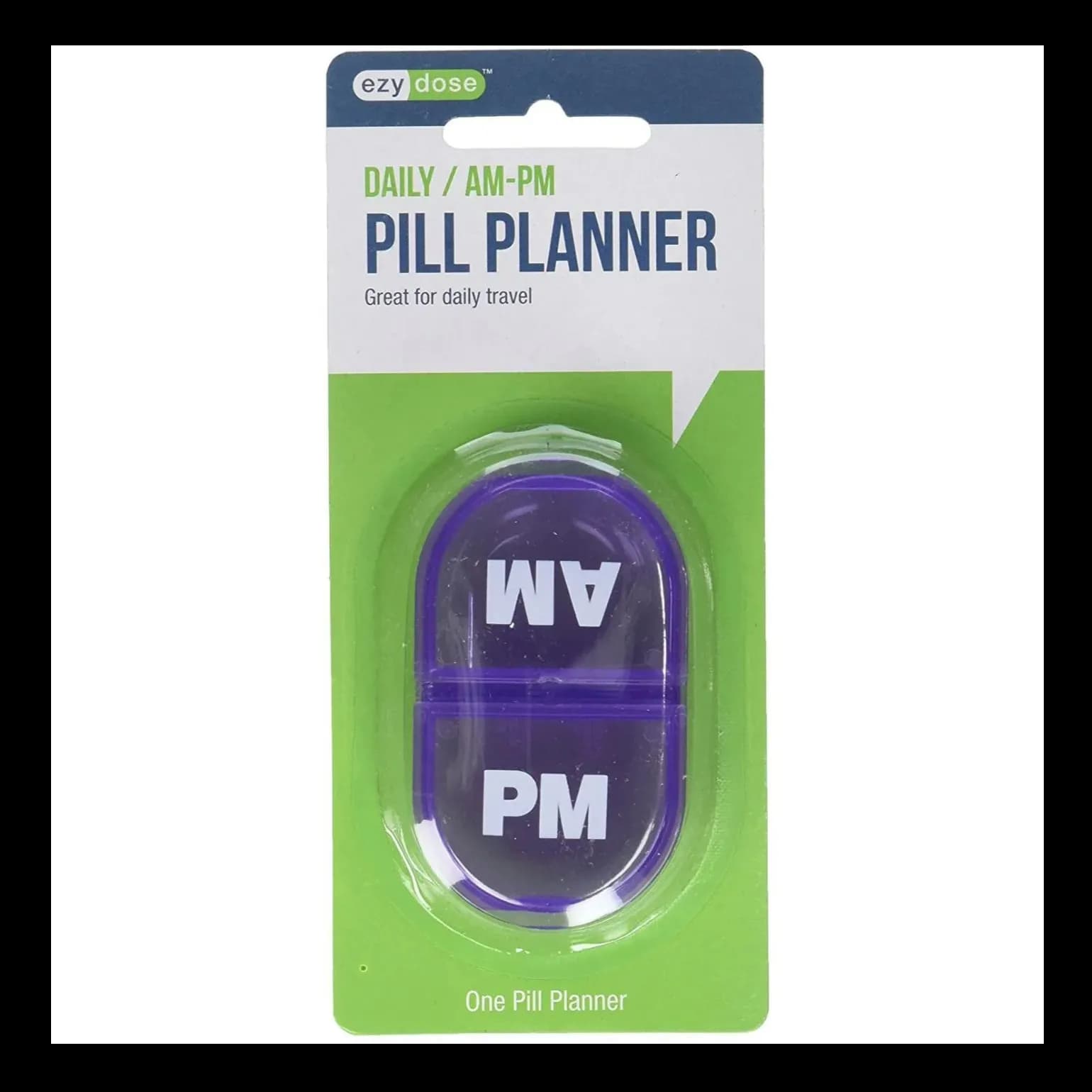 Ezy Dose Pill Planner Daily Am/Pm Round Base - 67433