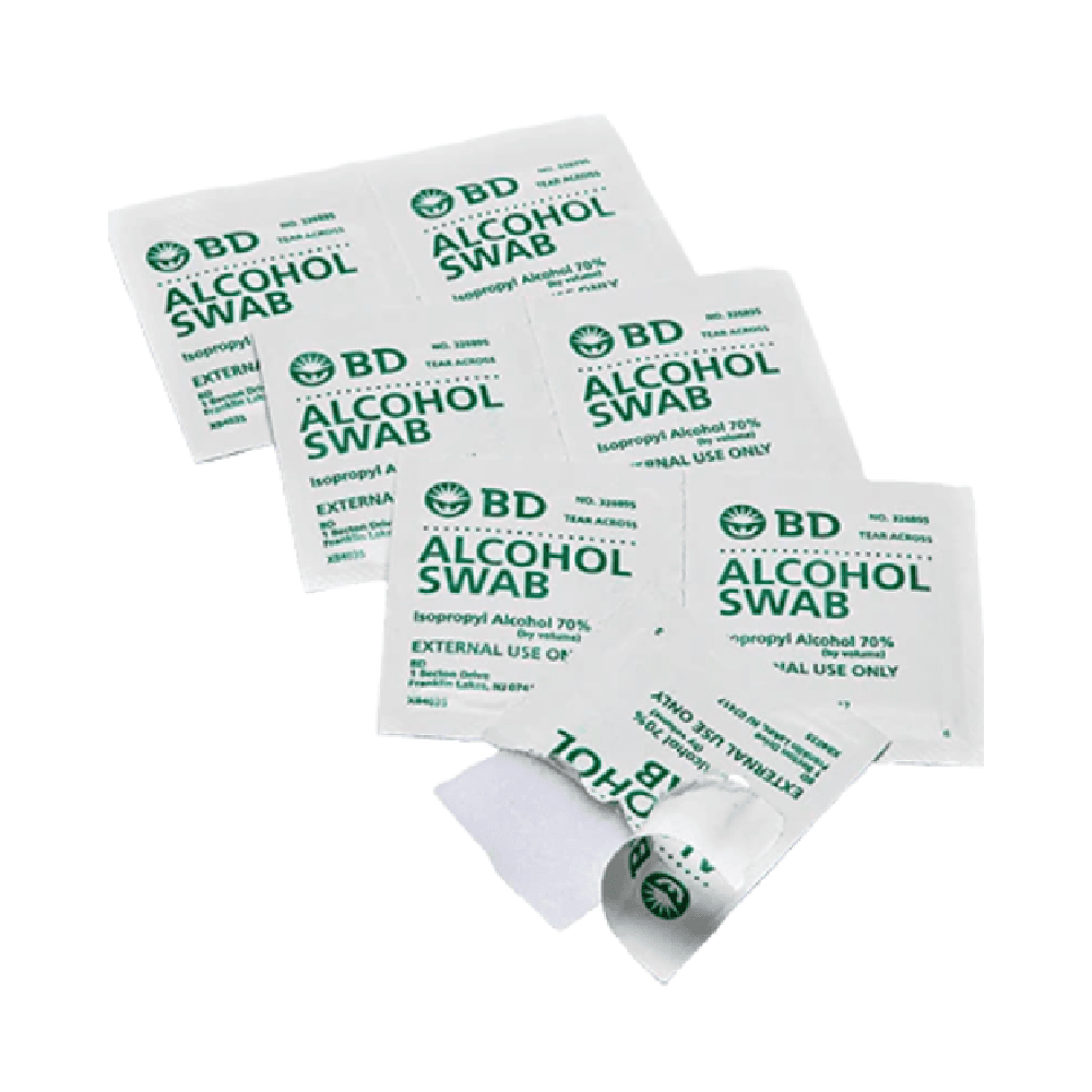 BD Alcohol Swabs 100's