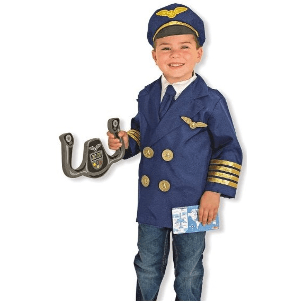 Kl - Pilot Costume (Free Size 3 - 8Yrs)