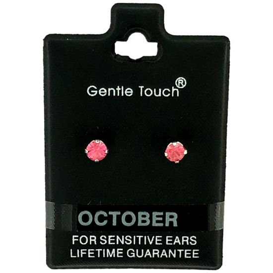 Gentle Touch 10 October Birthstone earring For Sensitive Ears