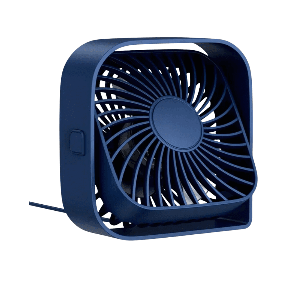 Portable USB Desk Fan - Blue