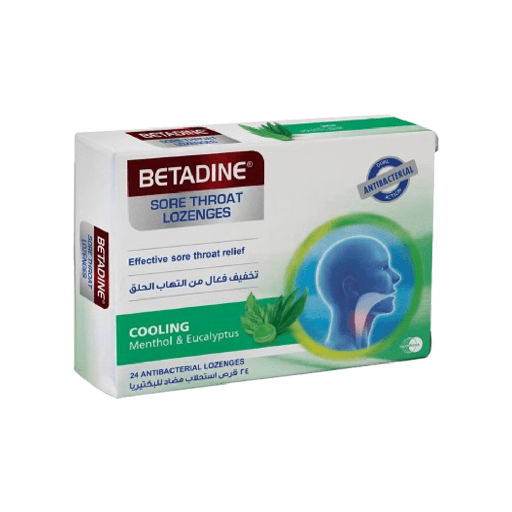 Betadine Eucalyptus & Menthol Sore Throat Lozenges 24's