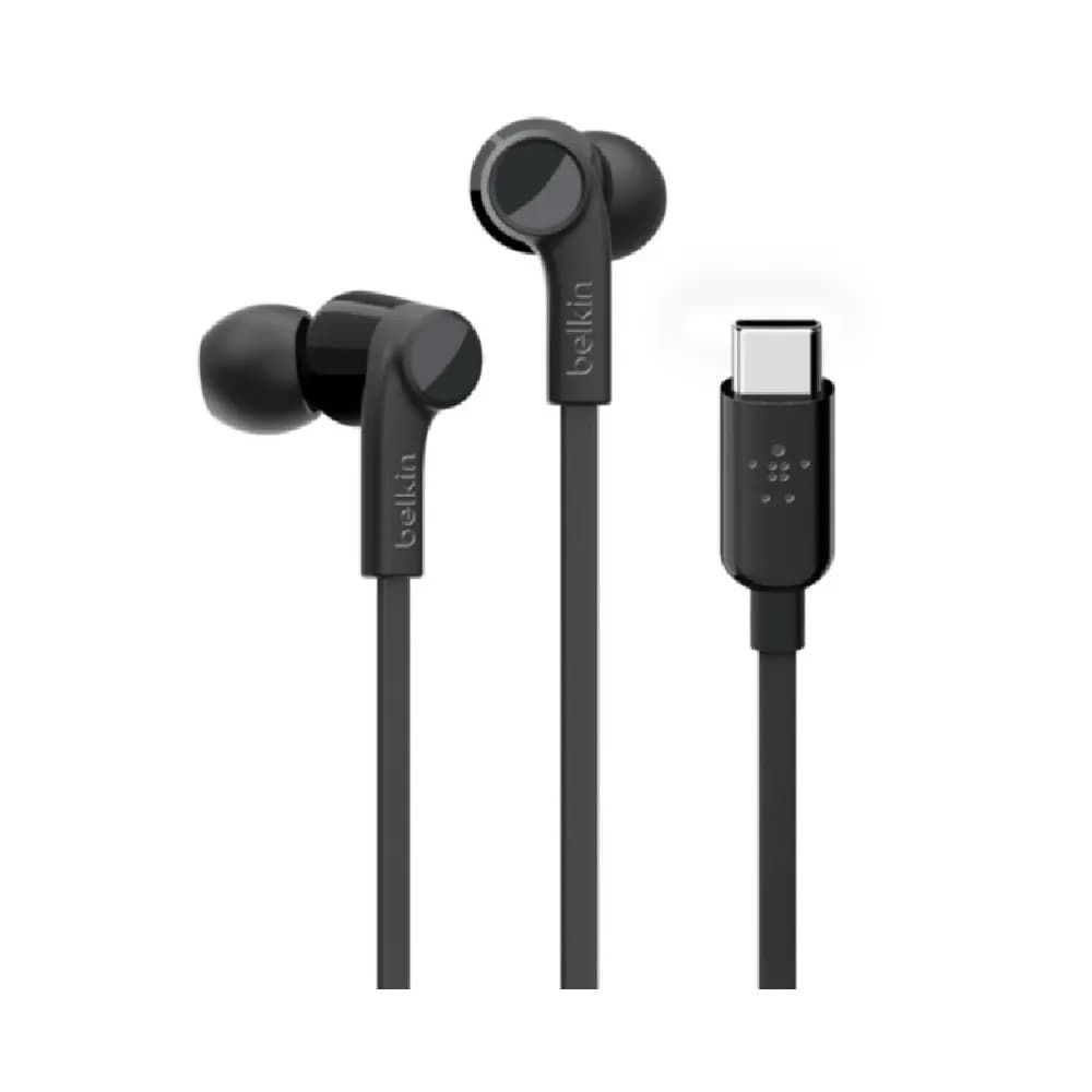 Belkin USB-C Headphones (Rockstar) - Black