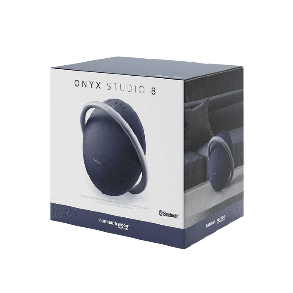 Harman Onyx Studio 8 Portable Stereo Bluetooth Speaker - Blue 