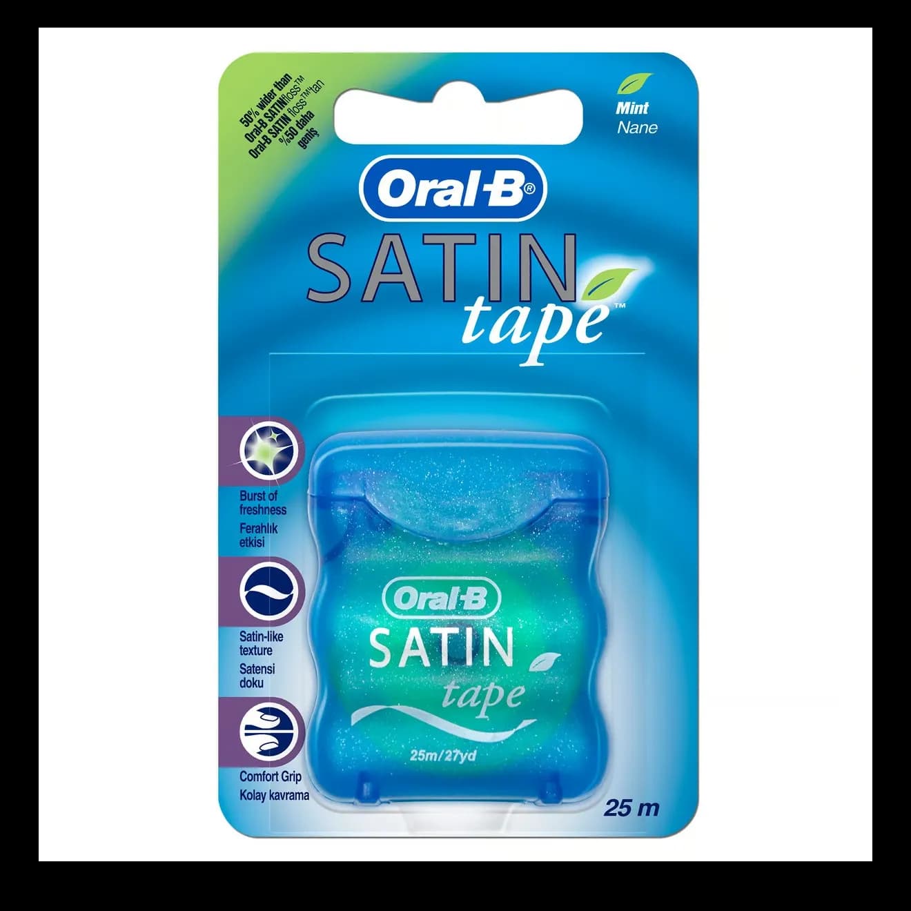 Oral B Floss Satintape 25 M Mint