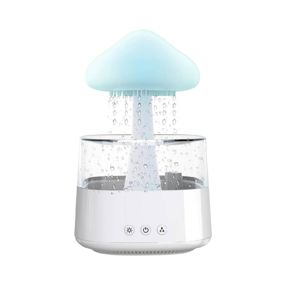 Rain Cloud Humidifier and Aromatherapy Diffuser with Desk Lamp 7 Changing Colors for Home and Office