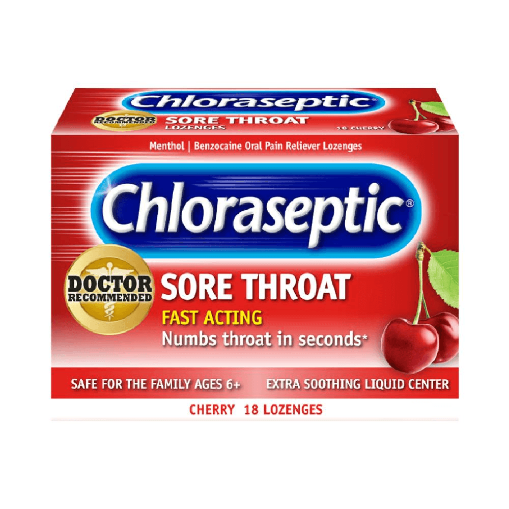 Chloraseptic Cherry Lozenges 18's