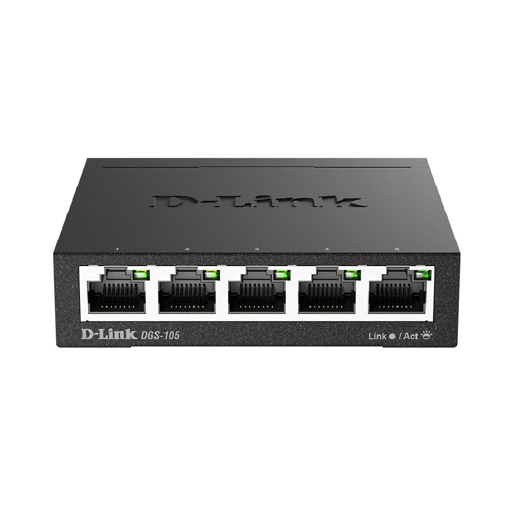 D-Link 5 Port Gigabit Desktop Switch - Dgs-105