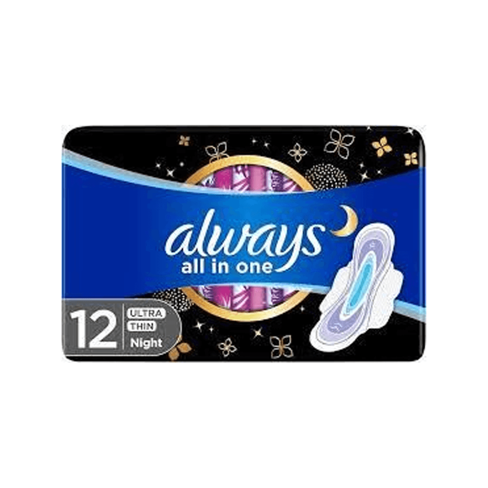 Always All In One Ultra Diamond Night 12 Pads