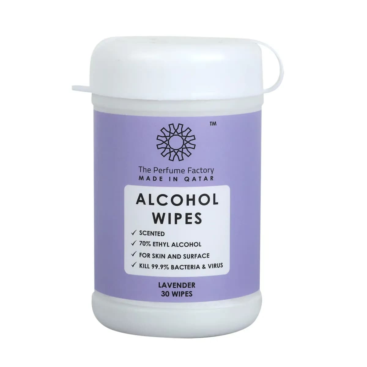 Tpf Alcohol Wipes Lavender 30S