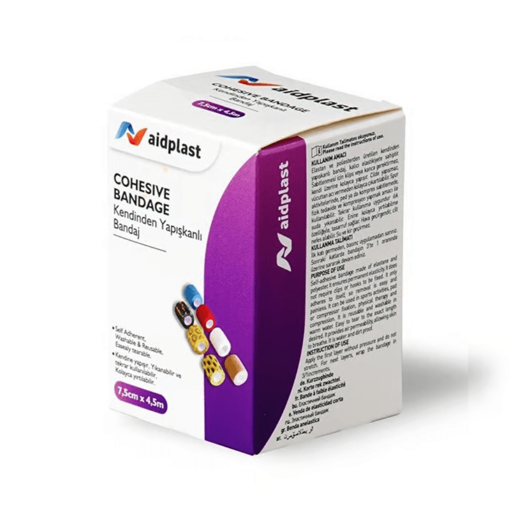 Aidplast Cohesive Bandage 7.5Cm*4.5M 1Pcs