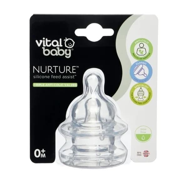 Vital Baby Nurture Perfectly Simple Teats 3 Month+