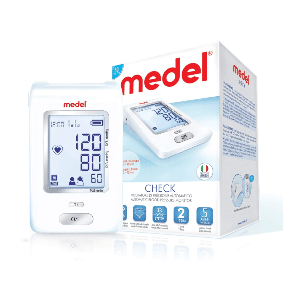 Medel Check Automatic Blood pressure Monitor +Medel Oxygen P001 Pulse oximeter Combo Offer