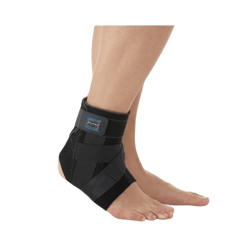 Dr. Med Dr-A002-1 Cross Strap Left Ankle Support With Stays - Large