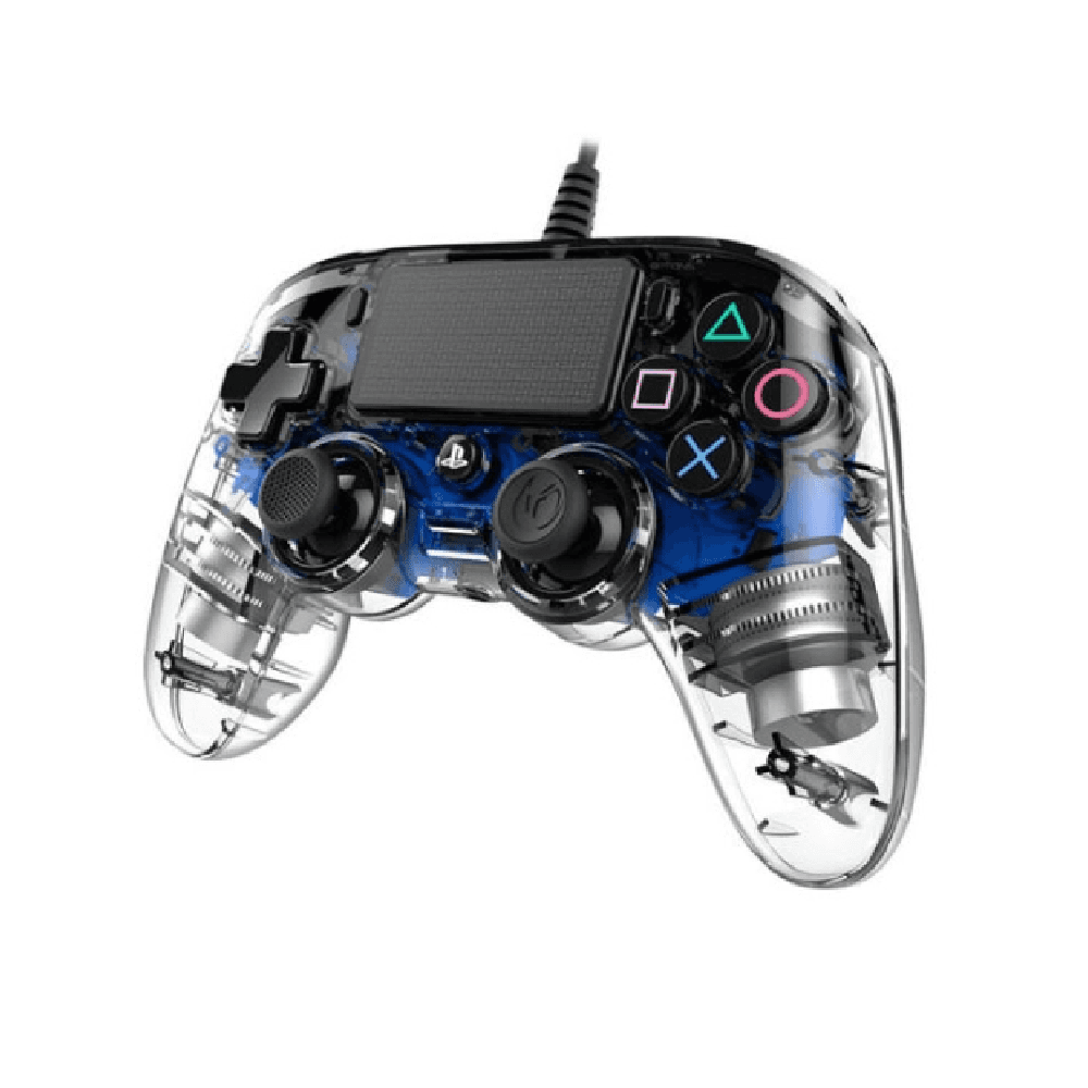 PalyStation4 Nacon Wired Compact Controller - Crystal Blue