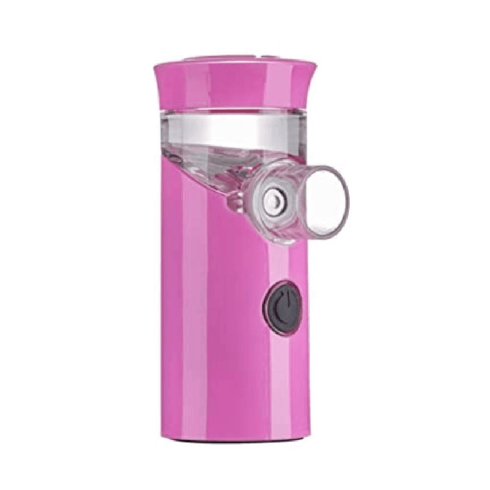Portable Personal Ultrasonic Nebulizer Handheld Steam Inhaler Pink