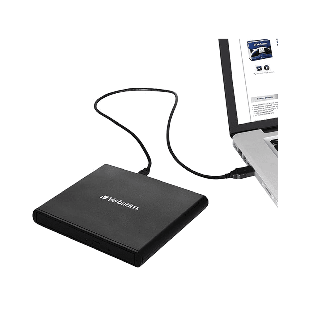 Verbatim External Slimline CD/DVD Writer