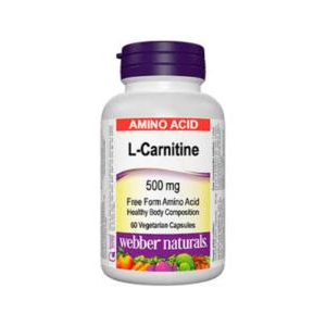 Webber Naturals L-Carnitine 500Mg Cap 60 S