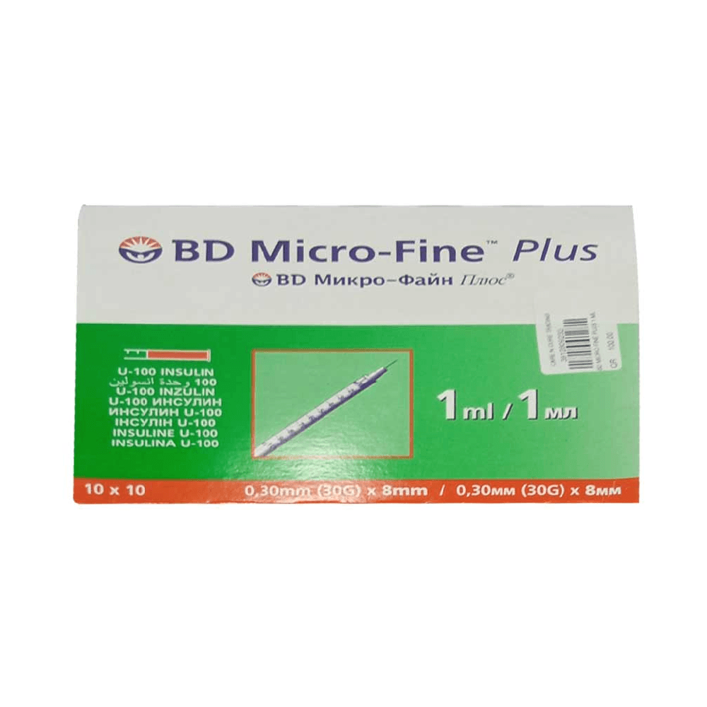 BD Microfine Plus Pen Insulin Needle 1ml, 10's