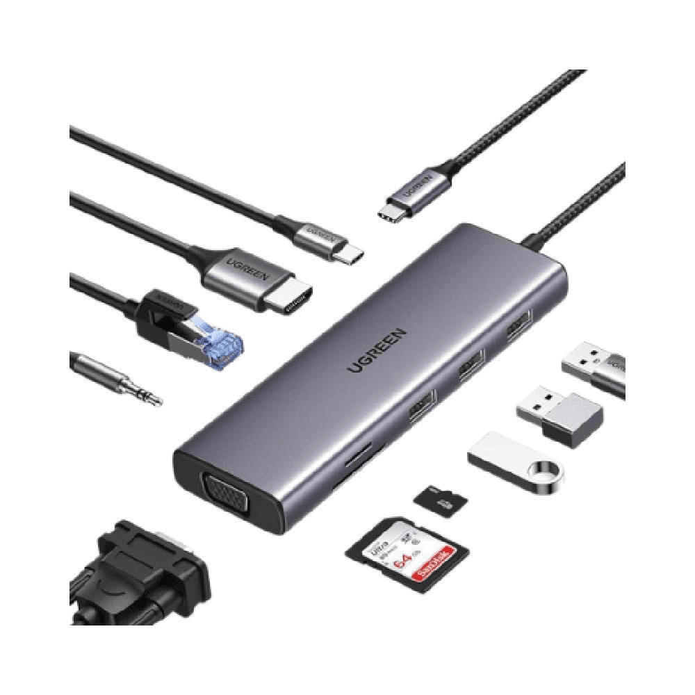 UGREEN 10 in 1 USB C Hub multifunction adapter