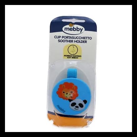 Mebby Soother Holder Clip Boy-Blue- 92561