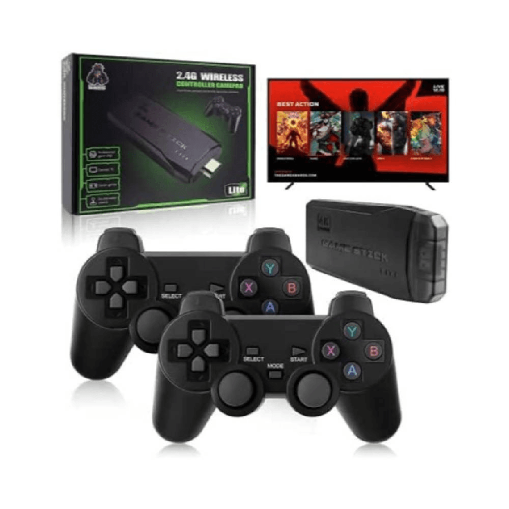 Integrated Retro 4K Game Console with Dual 2.4G Wireless Controllers