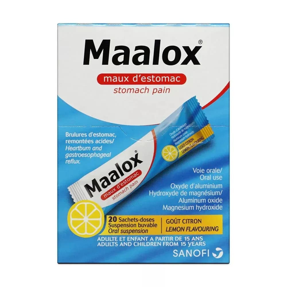 Maalox Stomach Pain Sachets Oral Suspension 20 S