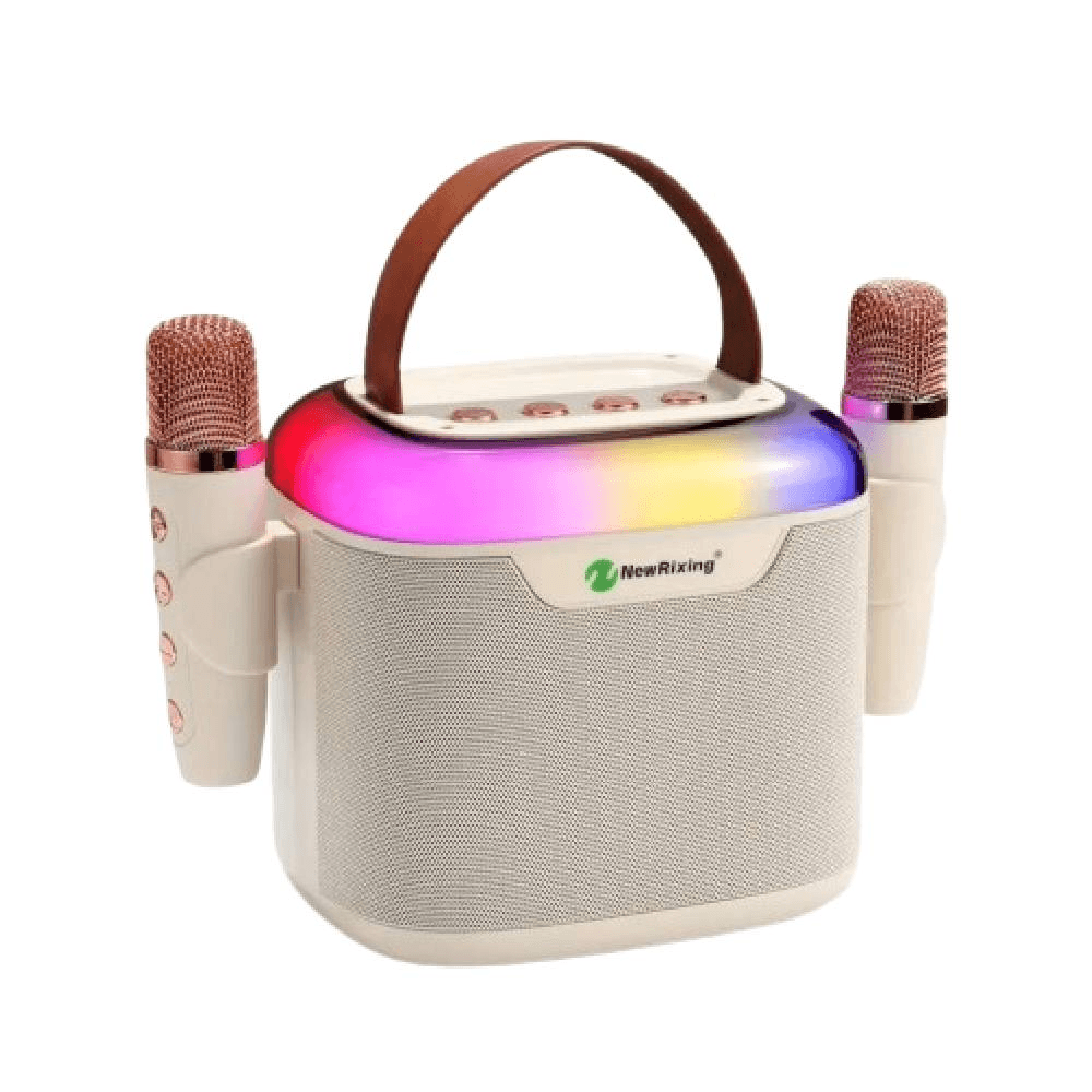 Newrixing Wireless Karaoke Speaker with Microphone