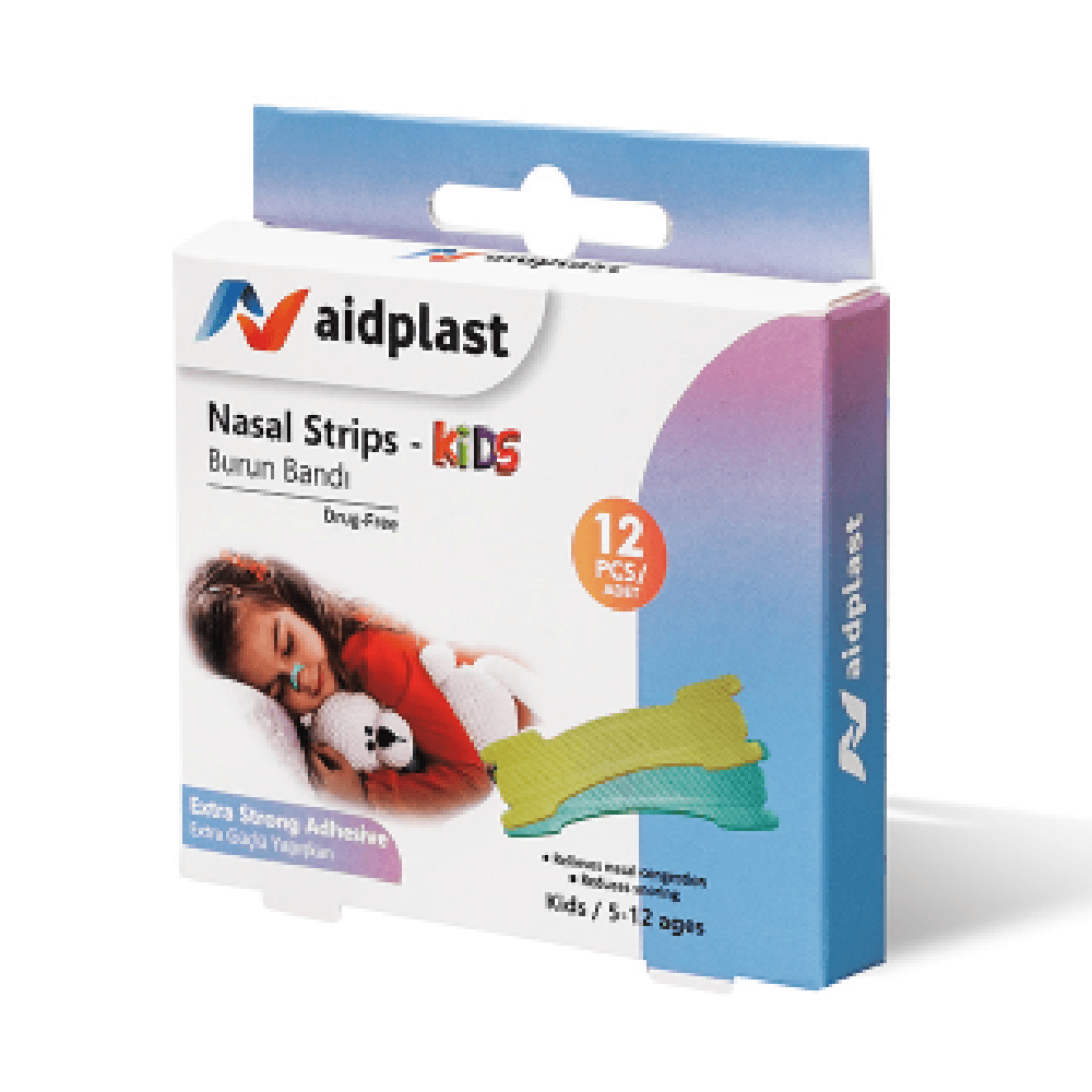AIDPLAST شرائط الأنف للأطفال، 12 قطعة