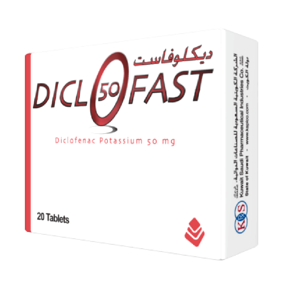 Diclofast 50Mg Tablets 20'S