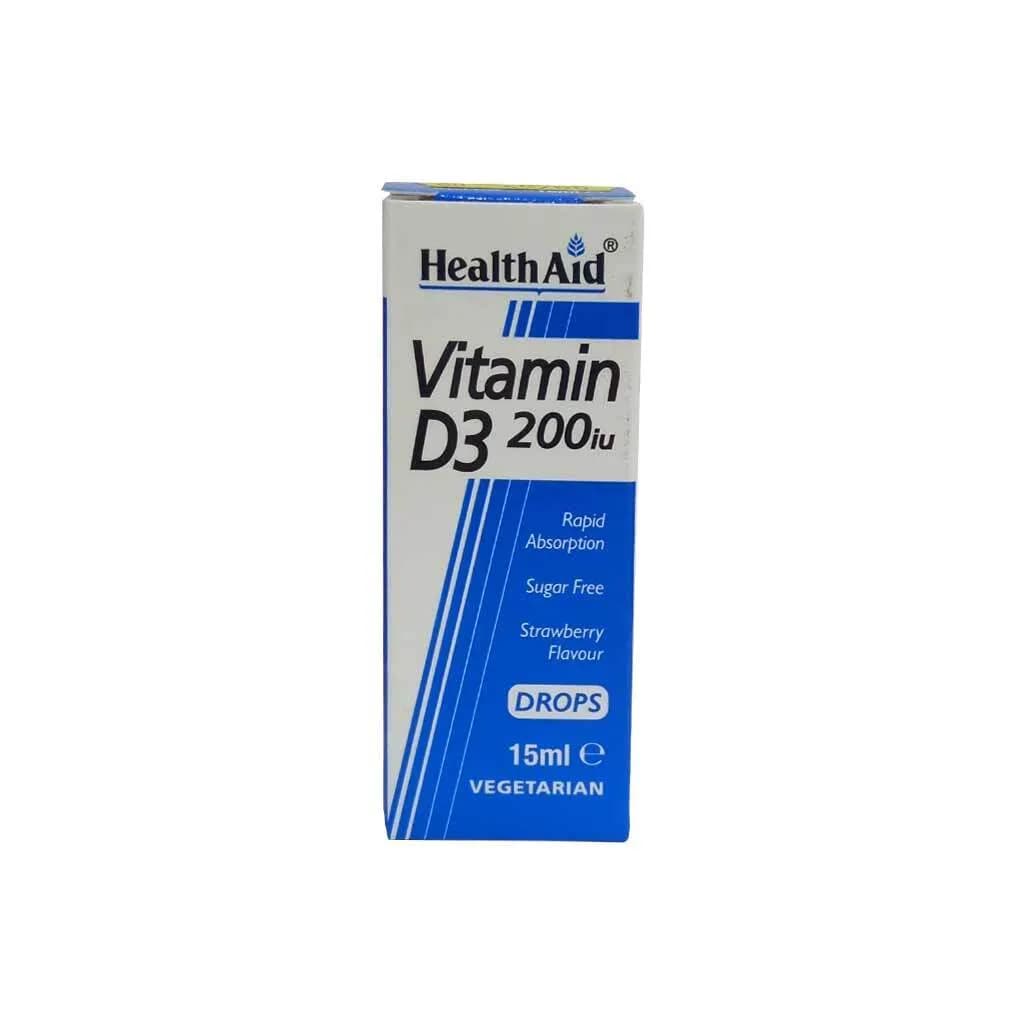 Health Aid Vitamin D3 200Iu Drops 15 Ml