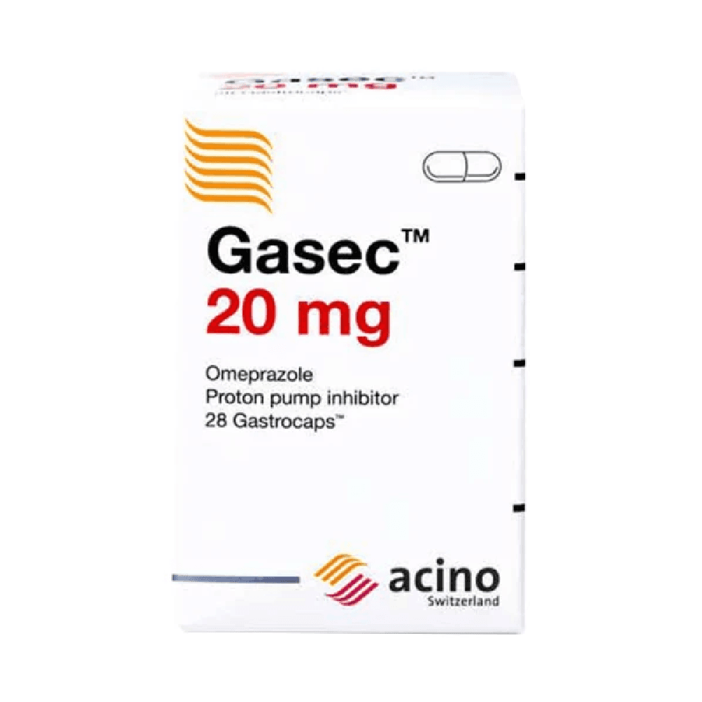 Gasec 20mg Capsule 28's
