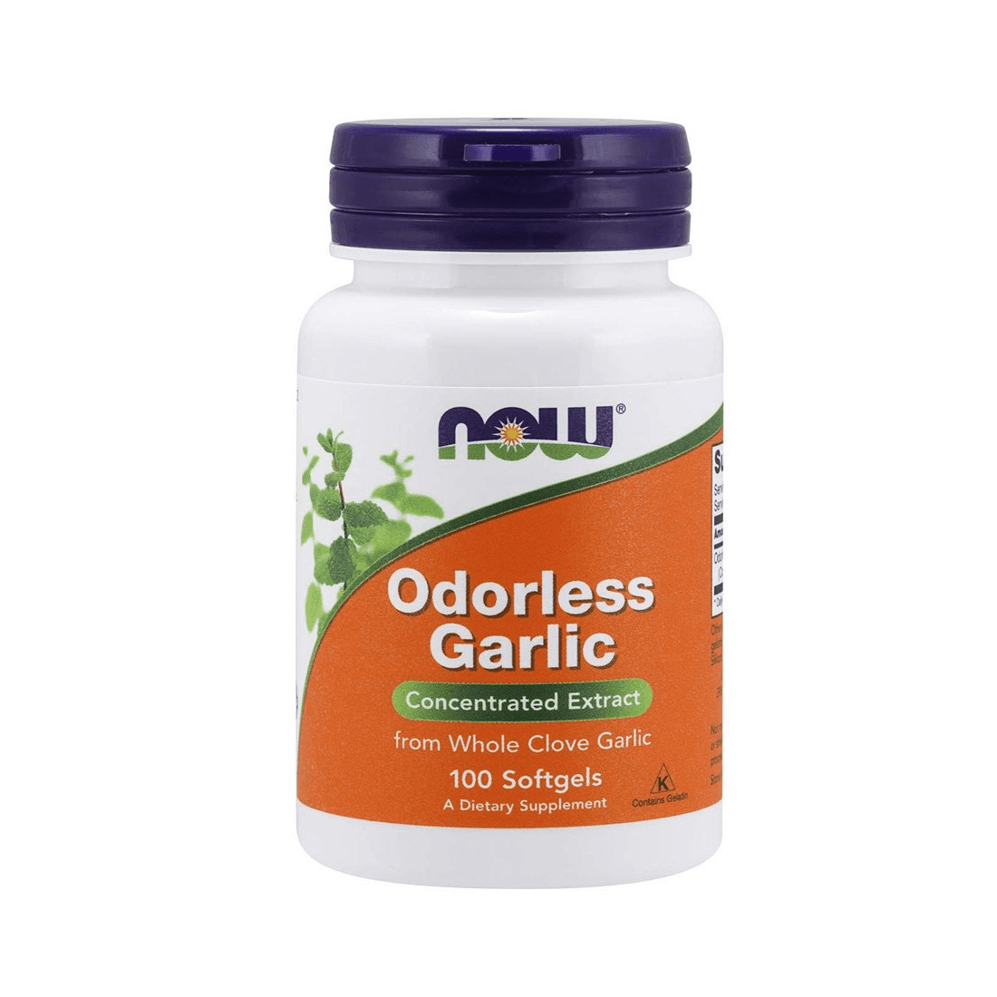 Now Odorless Garlic 100 Softgels