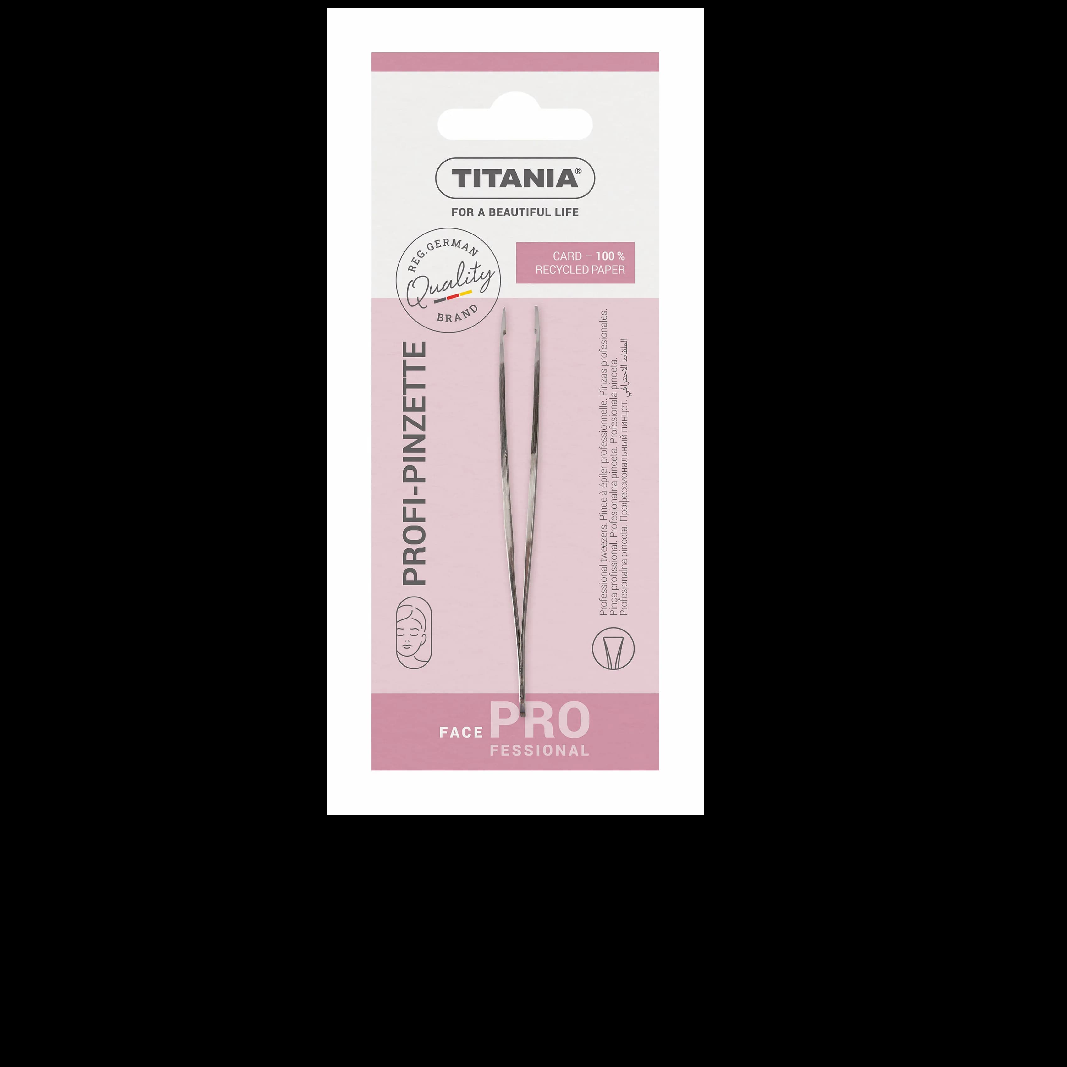 Titania Stainless Steel Professional Tweezer 9.5cm 1075/A