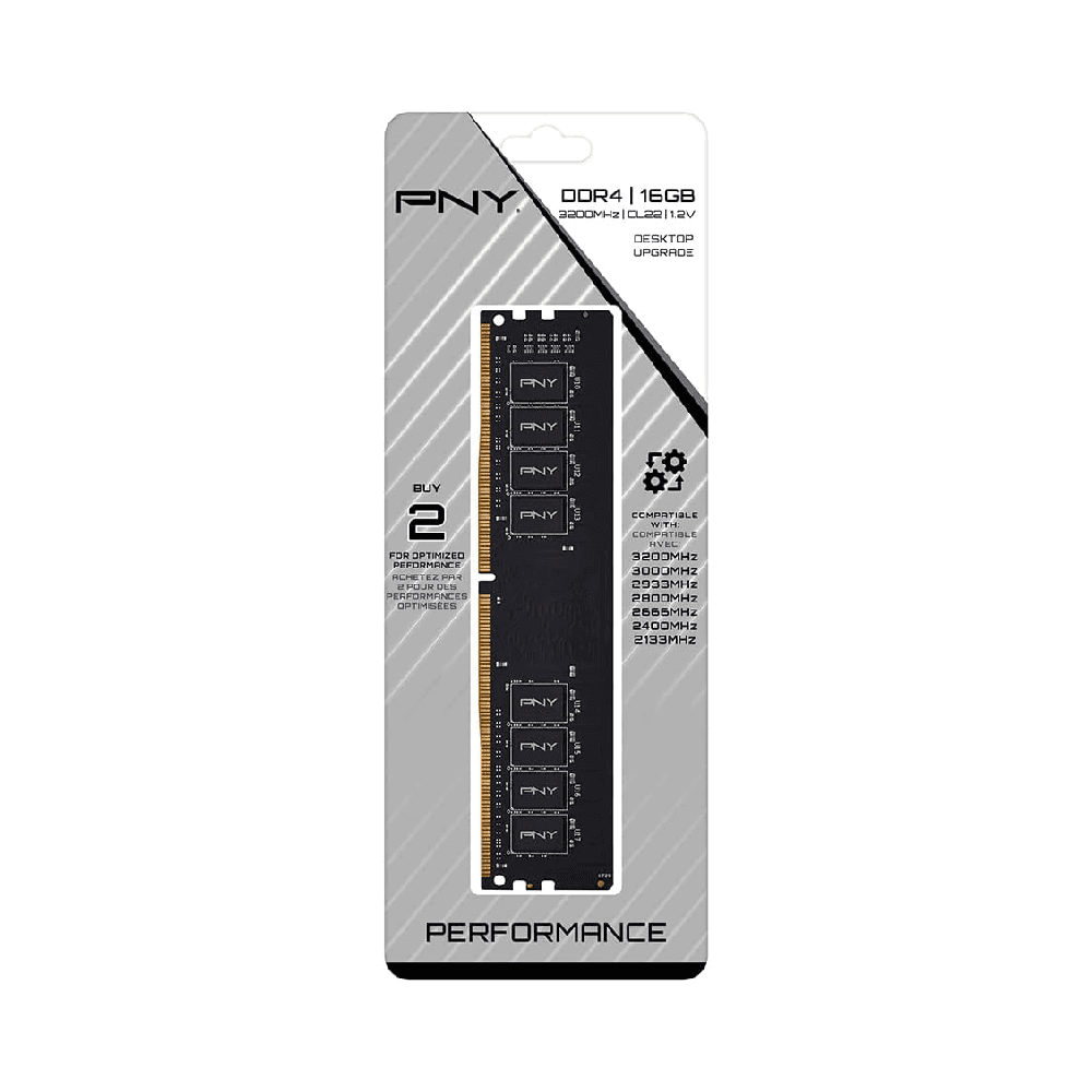 ذاكرة بي أن واي DDR4-16 جيجابايت 3200ميجا هرتز CL22 1.2V (ترقية سطح المكتب)