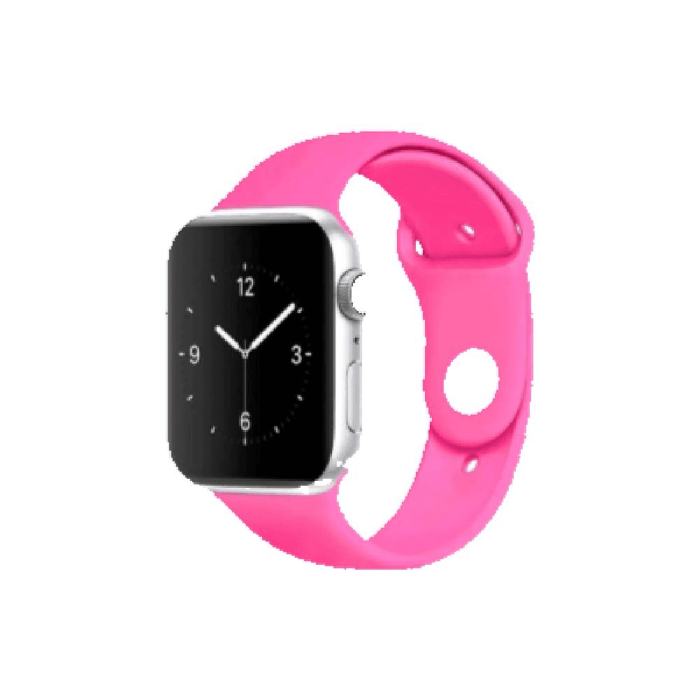 Silicone Apple Watch Band - Hot Pink	