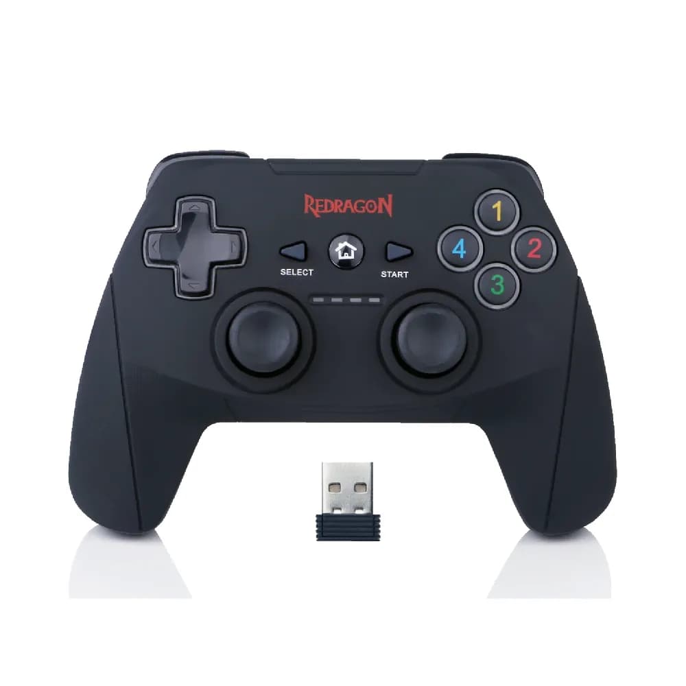 Redragon HARROW G808 USB Wireless Controller for PC/PS3 Gamepad Controller Joystick Vibration Compatible Xinput/Dinput/Android