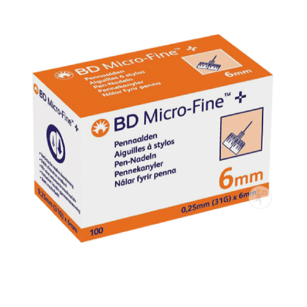 BD Micro Fine Plus Pen Needle 100's 6mm