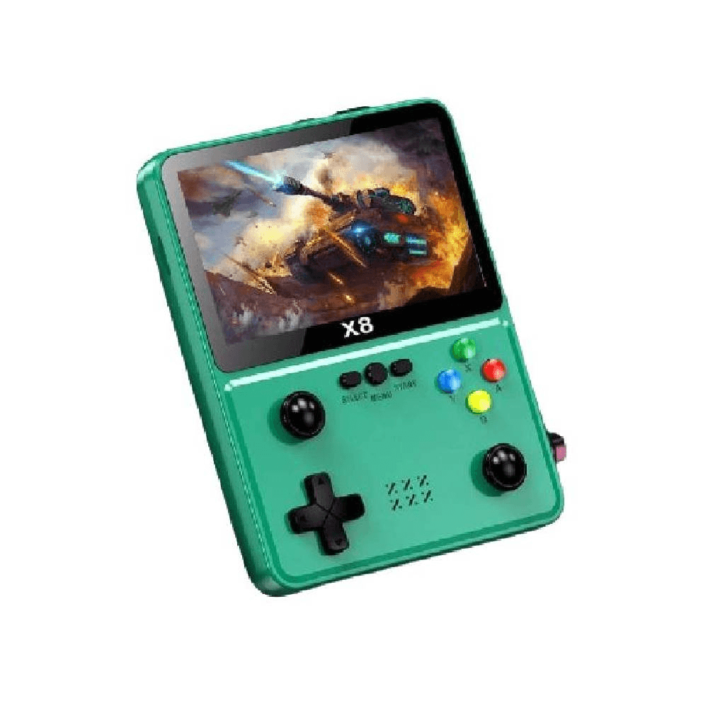 X8 Game Console, 4 Inch IPS Screen Handheld Game Player Dual Joystick 10 Simulators Game, Retro Video Game Console for Kids