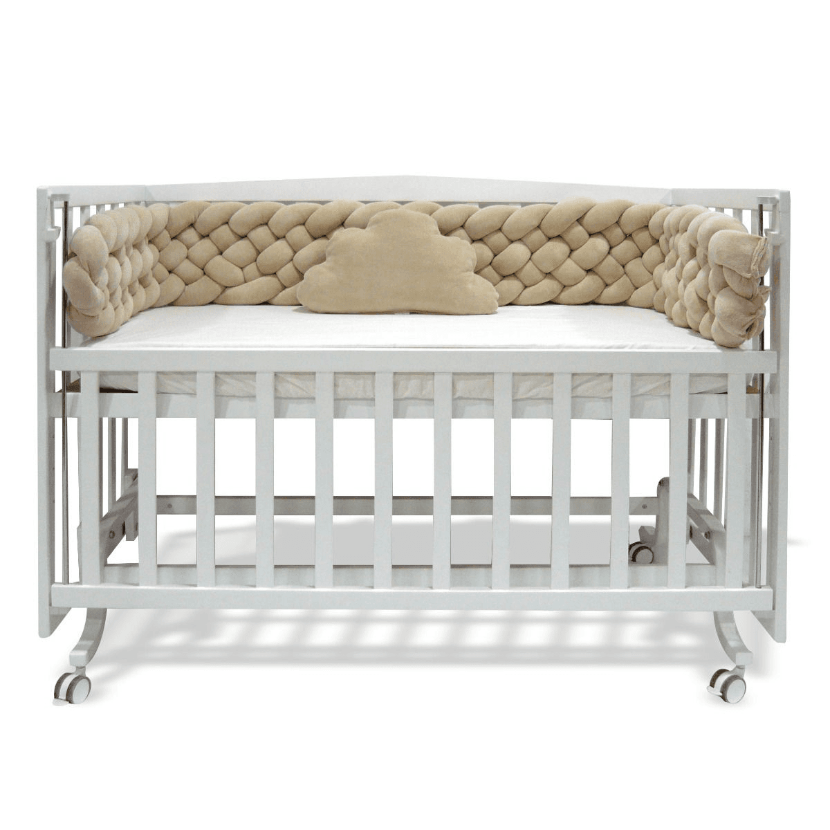ElmaLella Fluffy Braided Bedding Set Mocha