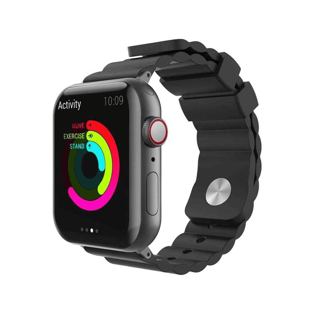 AhaStyle Apple Watch 44mm With Silicone Strap  - Black 
