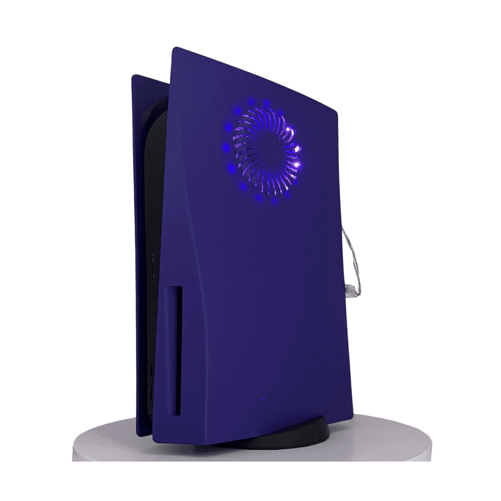 Dobewingdelou PS5 Faceplate with Cooling Vents and Dust Filter - Purple