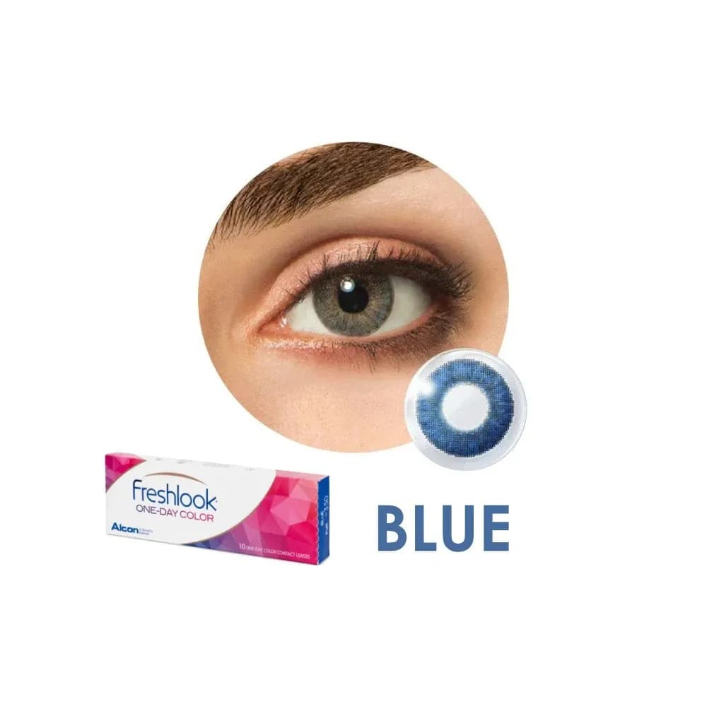 Freshlook One-Day Color Contact Lenses Blue 10's