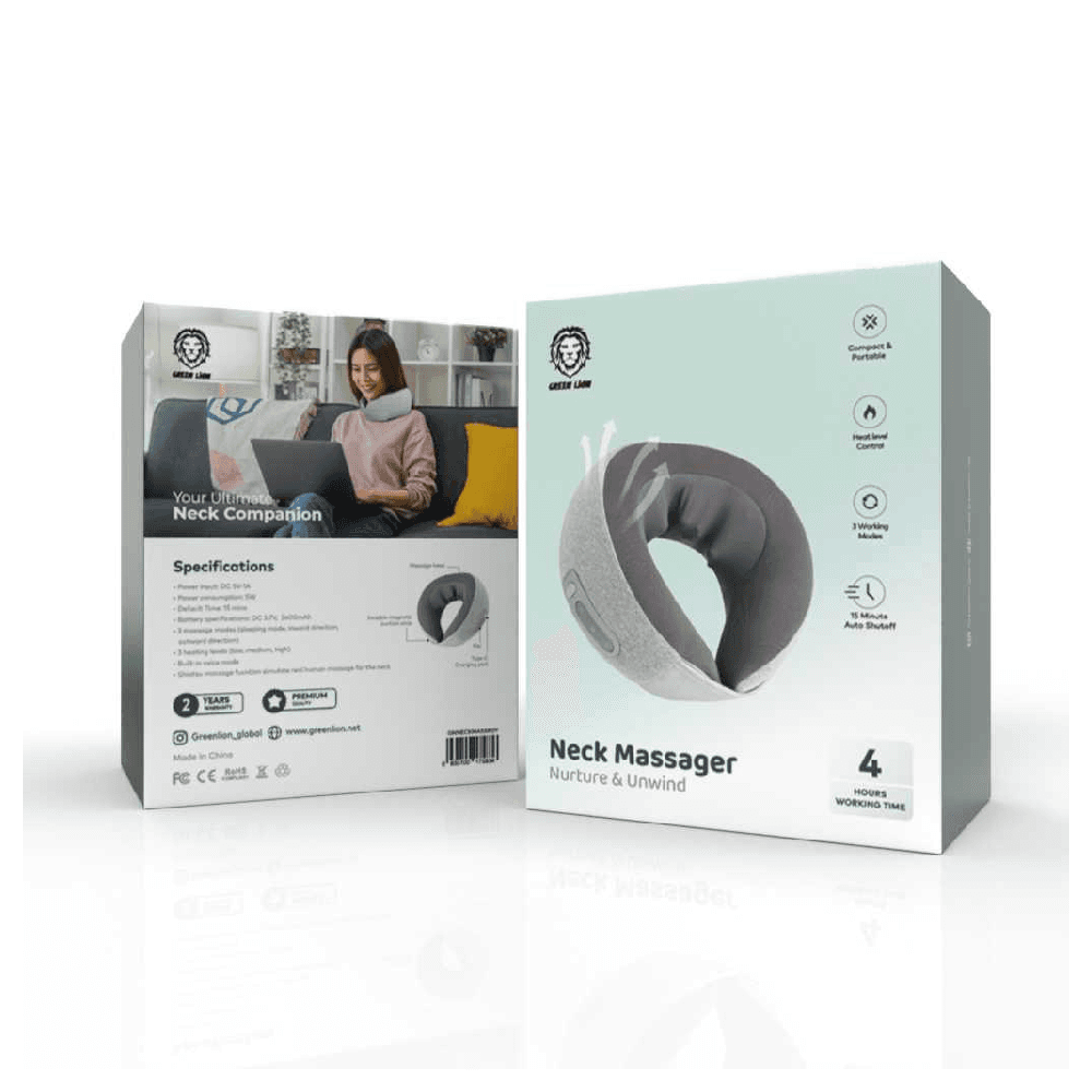 GREEN LION NECK MASSAGER [ NURTURE & UNWIND] 5W
