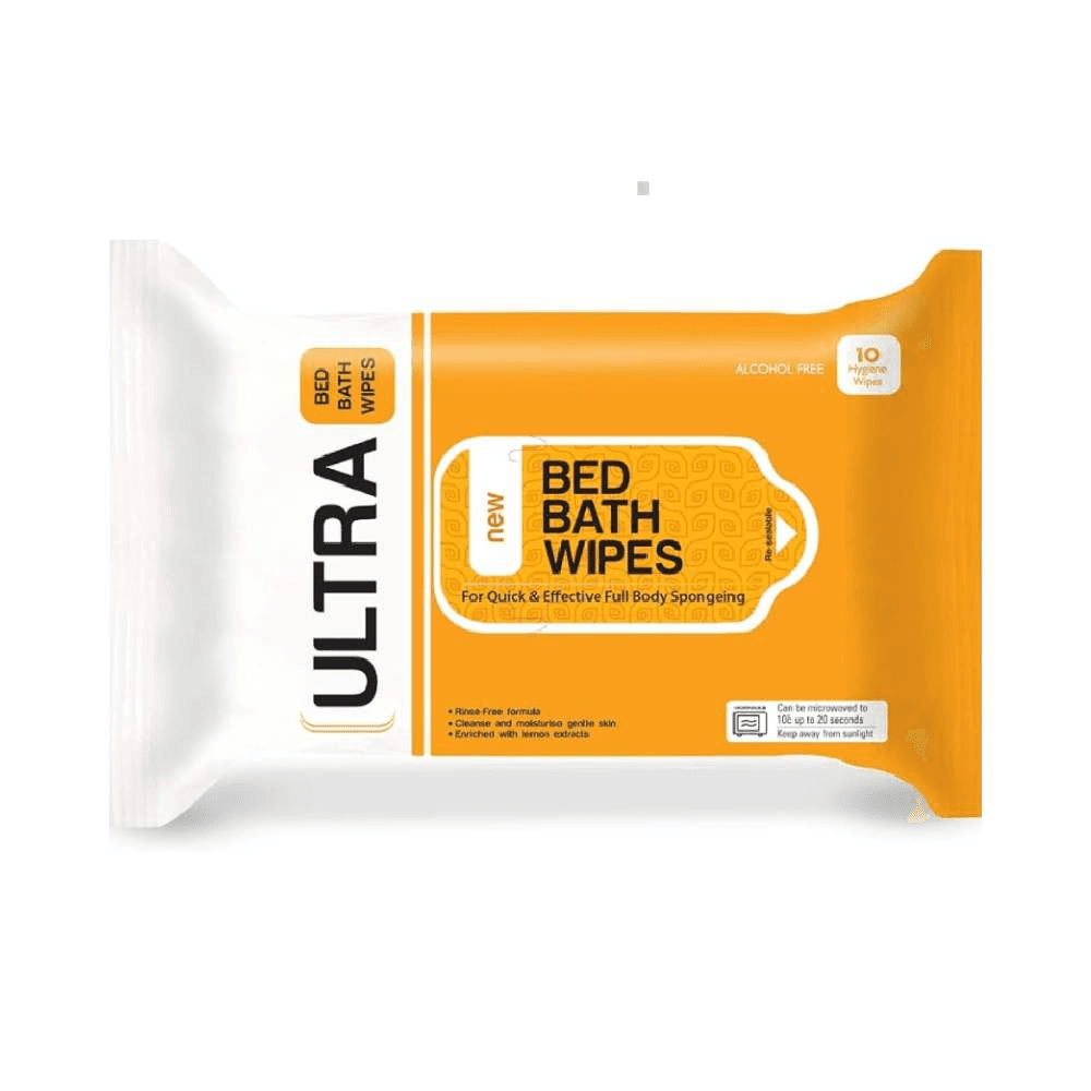 Ultra Bed Bath Wipes 10Pcs