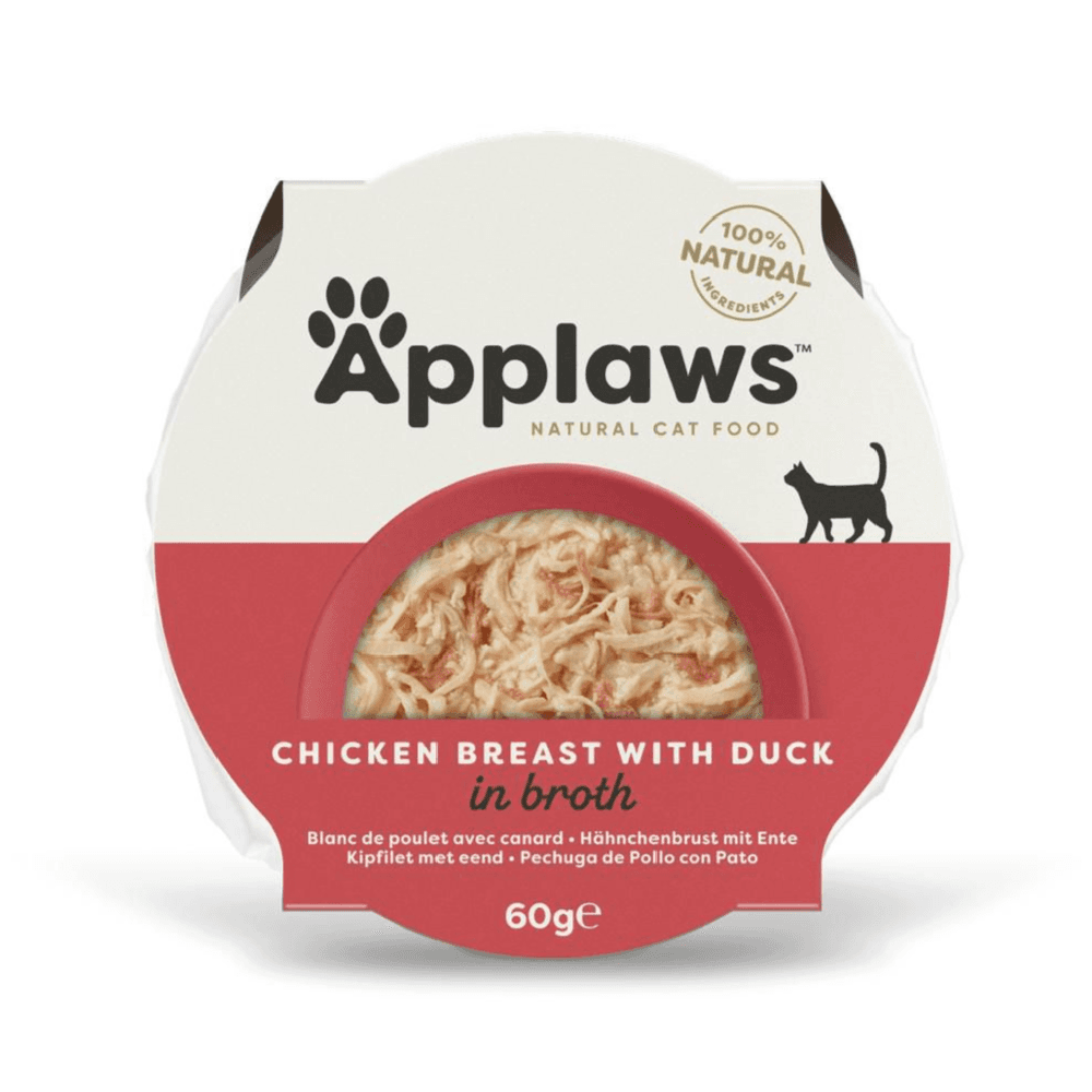 Applaws Chicken Breast with Duck in Broth Cat Wet Food 60g