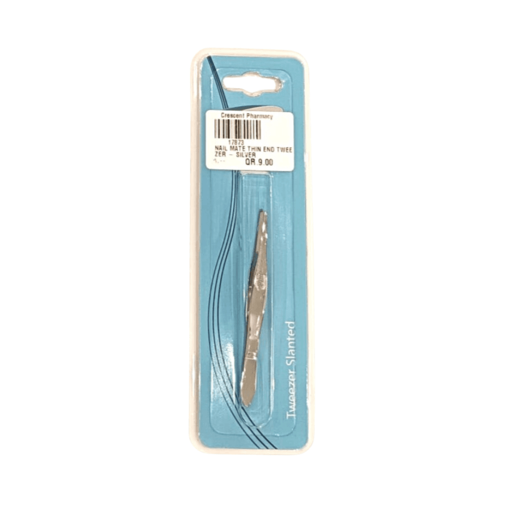 Nail Mate Thin End Tweezer Silver