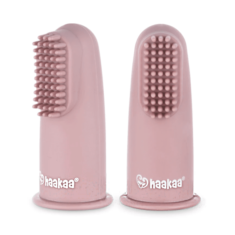 Haakaa Silicone Finger Toothbrush Pink